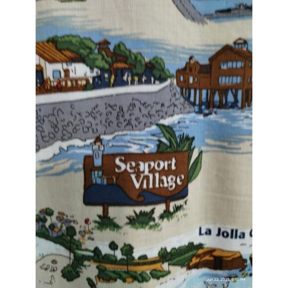 David Carey Originals Men's Large San Diego Destinations Button Up Casual Shirt - Picture 4 of 11